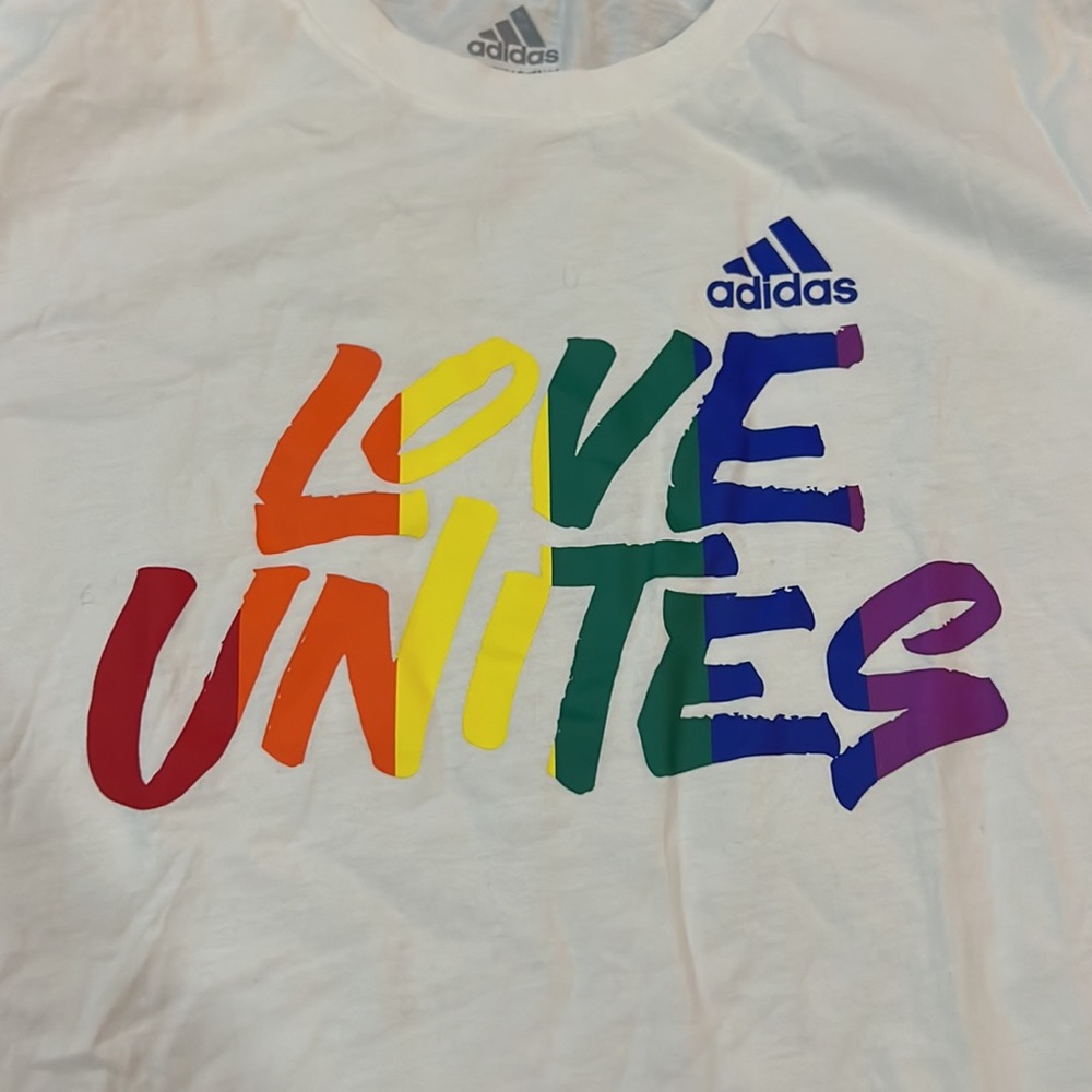Youth “Love Unites” Adidas t-shirt - Picture 2 of 3